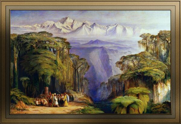 Kangchenjunga from Darjeeling by Edward Lear by xzendor7